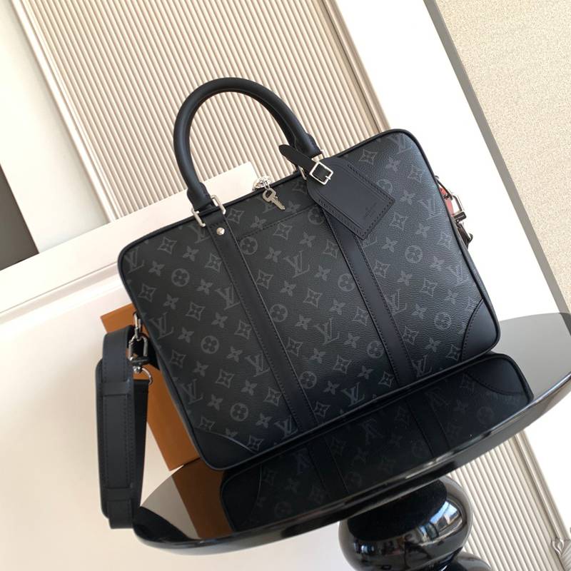 LOUIS VUITTON ボヤージュ ブリーフケース モノグラムエクリプス メンズ 36.5×27.5×6cm