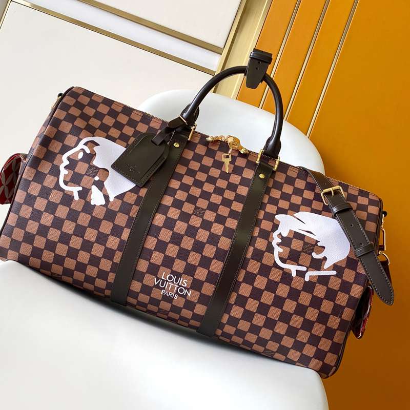 LOUIS VUITTON キープオール バンドリエール 50 ダミエフレンズシップ メンズ 50×29×23cm