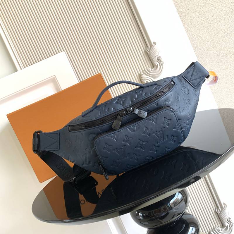 LOUIS VUITTON ラッシュ ウエストバッグ モノグラムシャドウ レザー メンズ 30×15×8cm