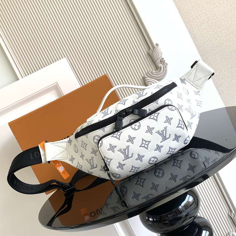 LOUIS VUITTON ラッシュ ウエストバッグ モノグラムシャドウ レザー メンズ 30×15×8cm