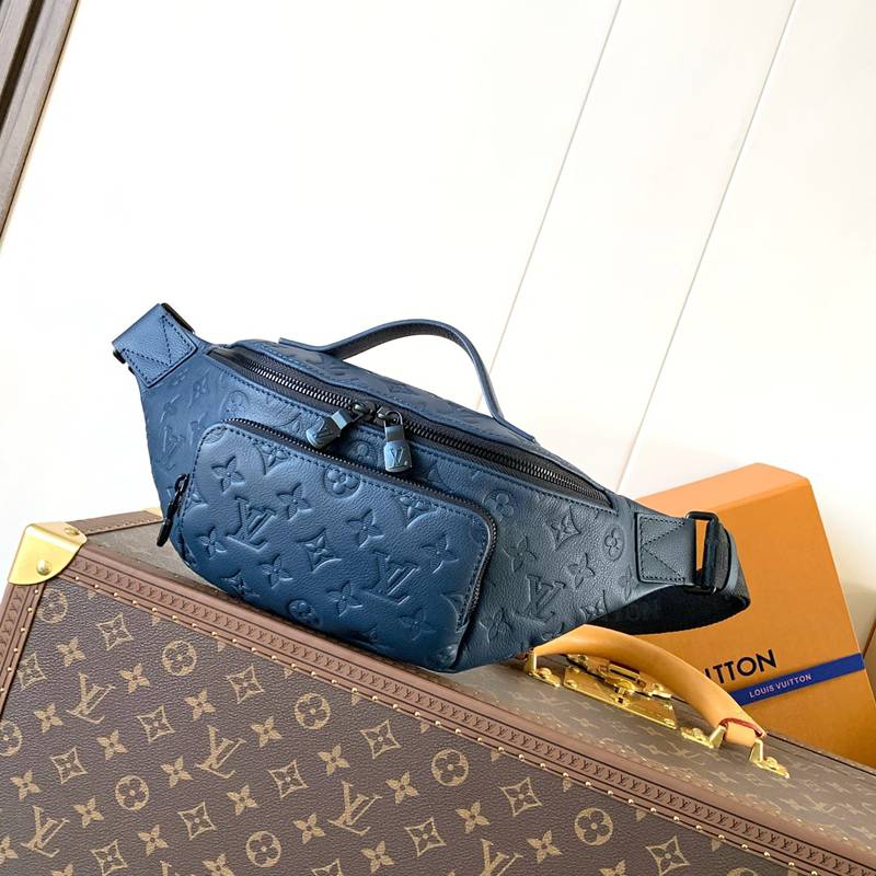 LOUIS VUITTON ラッシュ ウエストバッグ モノグラムシャドウ カーフレザー メンズ 30×15×8cm