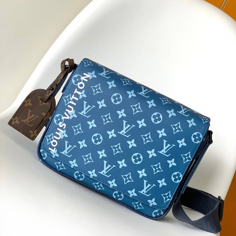 LOUIS VUITTON ディストリクト メッセンジャーバッグ ダミエインフィニ メンズ 26×20×7cm