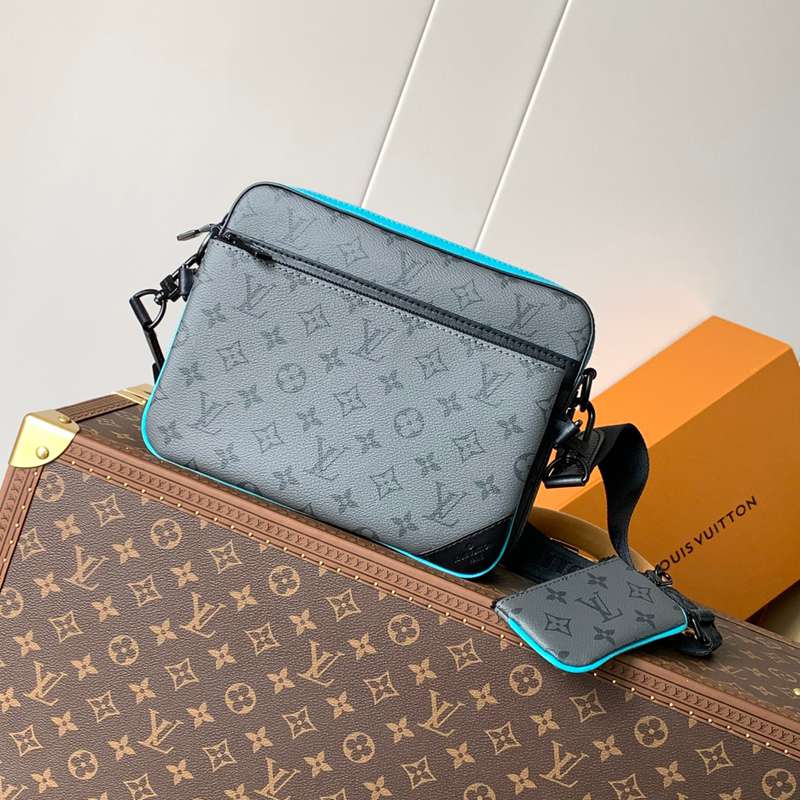 LOUIS VUITTON トリオ メッセンジャーバッグ モノグラムエクリプス メンズ 25×18.5×7cm