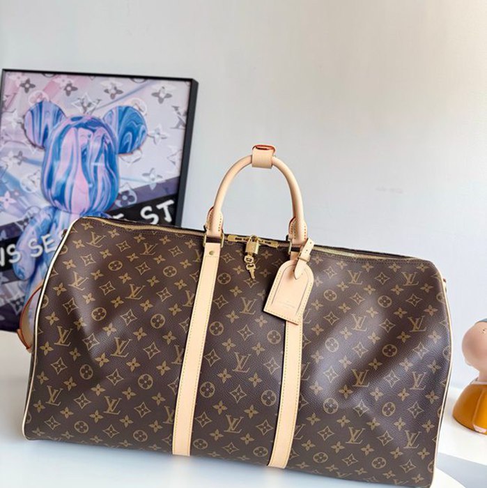 LOUIS VUITTON キープオール 55 トラベルバッグ メンズ 55×31×26cm
