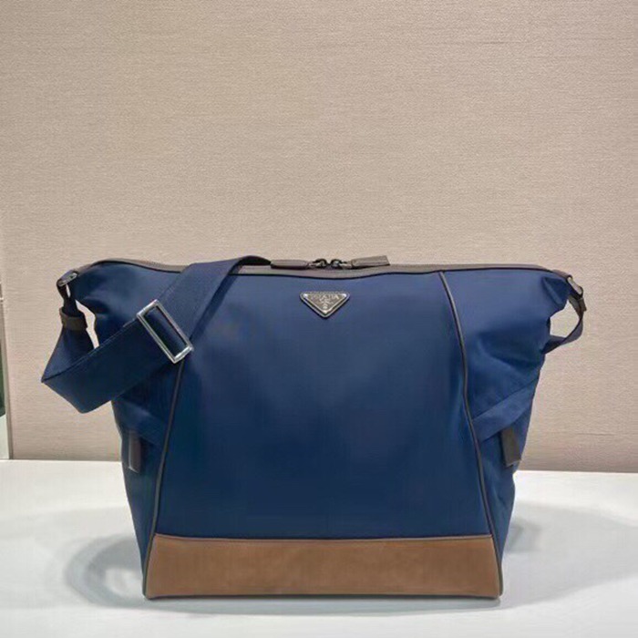 PRADA メッセンジャーバッグ スエード ナイロン メンズ 34×34×17cm