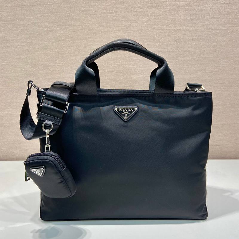 PRADA ブリーフケース リサイクルナイロン ユニセックス 34×26×12cm