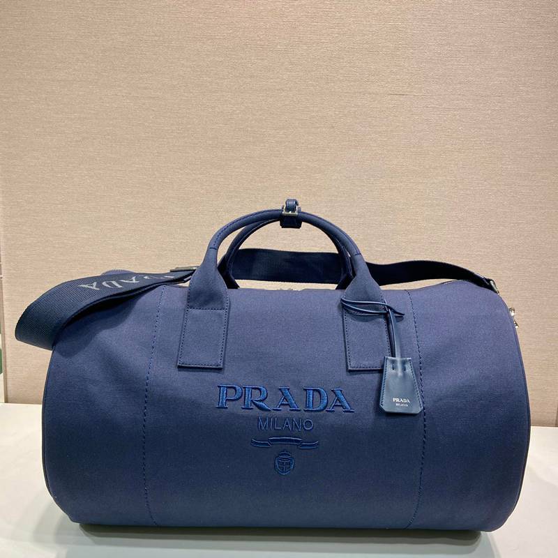 PRADA トラベルバッグ キャンバス メンズ 53×32×32cm