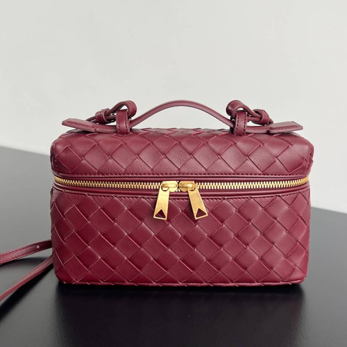 BV ショルダーバッグ レザー ポーチ 化粧ポーチ 22×12.5×5cm