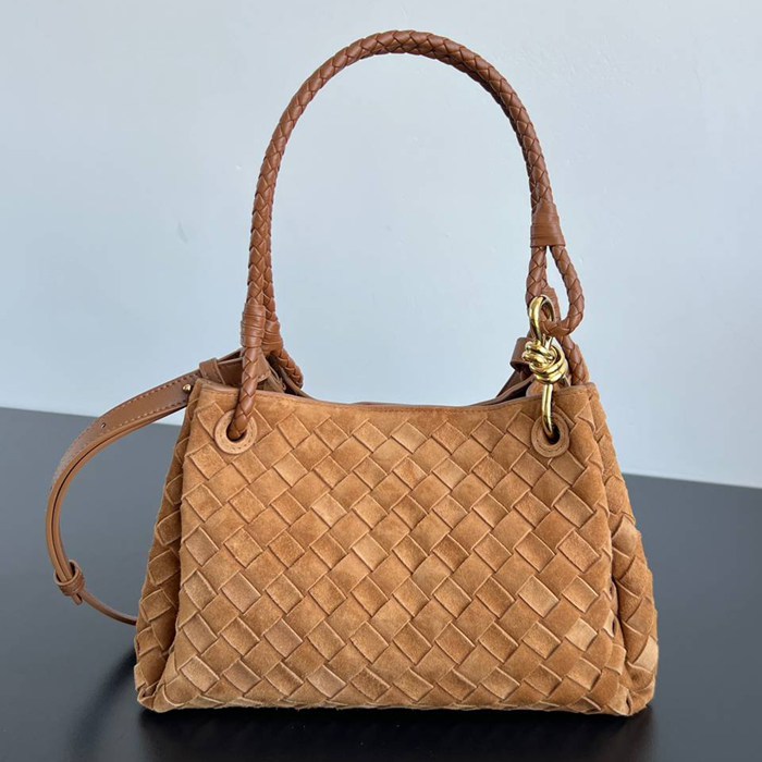 BV ショルダーバッグ レザー ハンドバッグ パラシュート 29.5×18.5×17.5cm