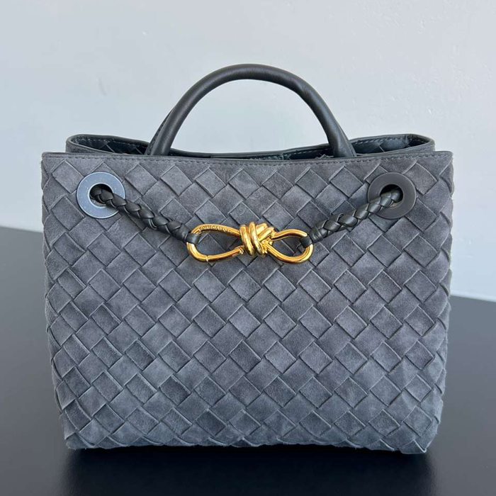 BV ショルダーバッグ スエード ハンドバッグ アンディアーモ 25×22×10.5cm