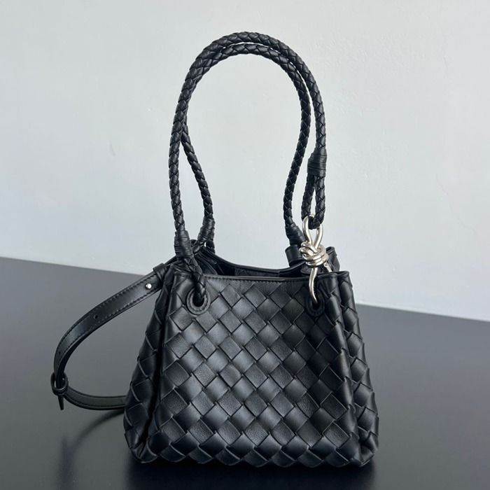 BV ショルダーバッグ レザー ハンドバッグ パラシュート 21×17×16.5cm