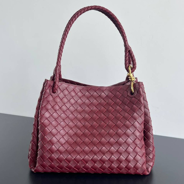 BV ショルダーバッグ レザー ハンドバッグ パラシュート 30×26×20cm