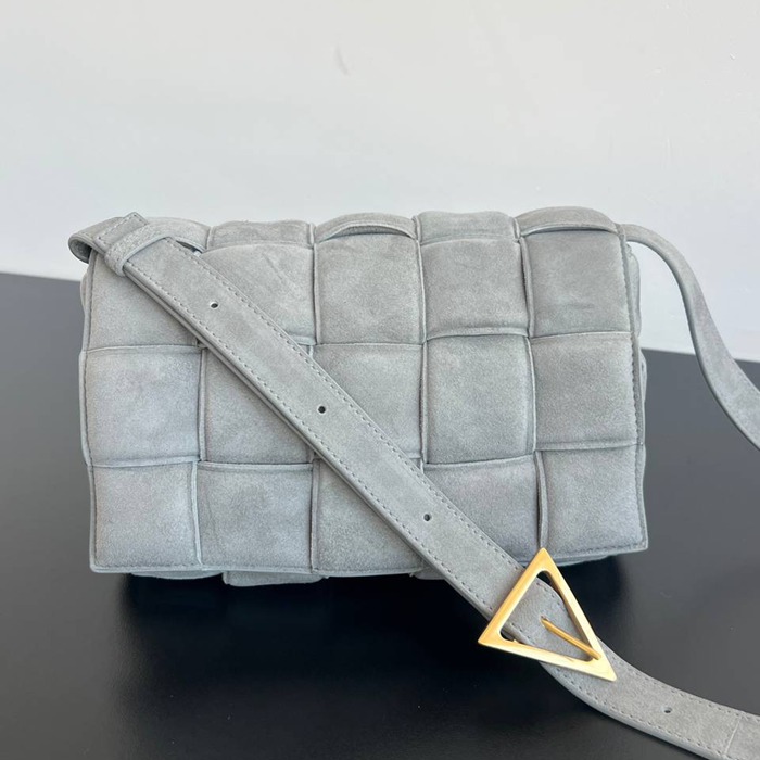 BV ショルダーバッグ スエード ハンドバッグ カセット 25×15×4cm