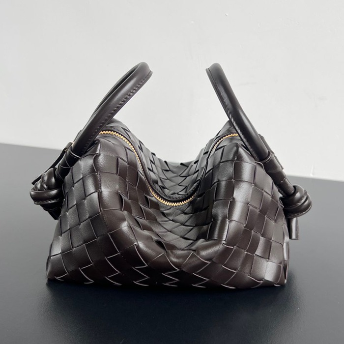 BV ショルダーバッグ レザー ハンドバッグ ループ 19×12×9cm