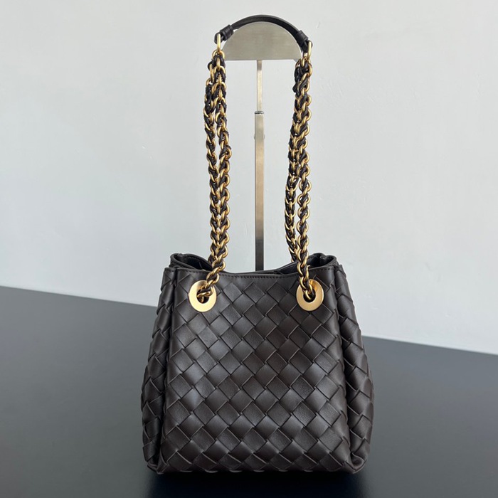 BV ショルダーバッグ レザー ハンドバッグ パラシュート 21×17×16.5cm