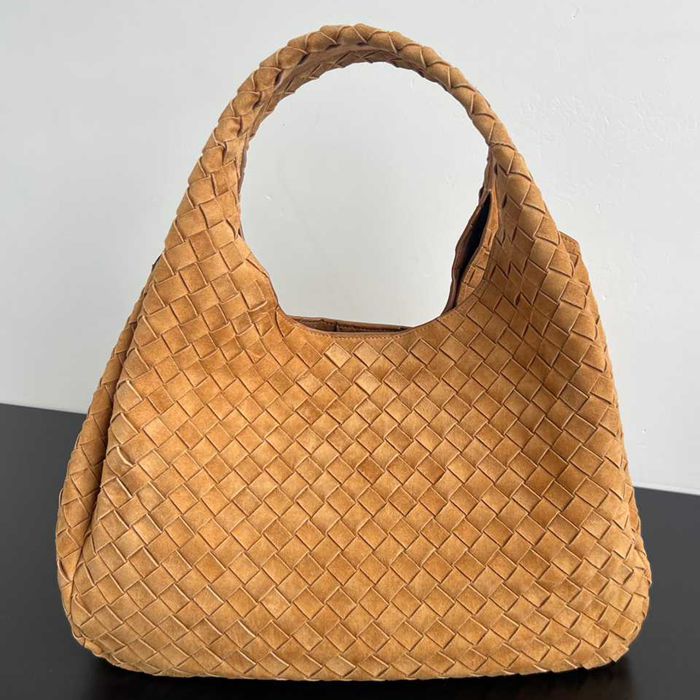 BV ショルダーバッグ スエード ハンドバッグ カンパーナ 39×25×18.5cm