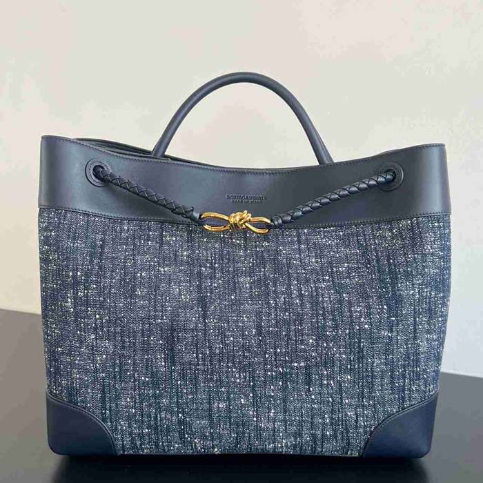 BV ショルダーバッグ デニム ハンドバッグ アンディアーモ 42×35×18cm