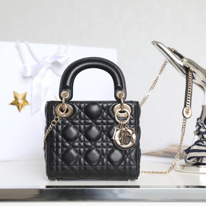 ディオール ハンドバッグ レディディオール 17×15×7cm