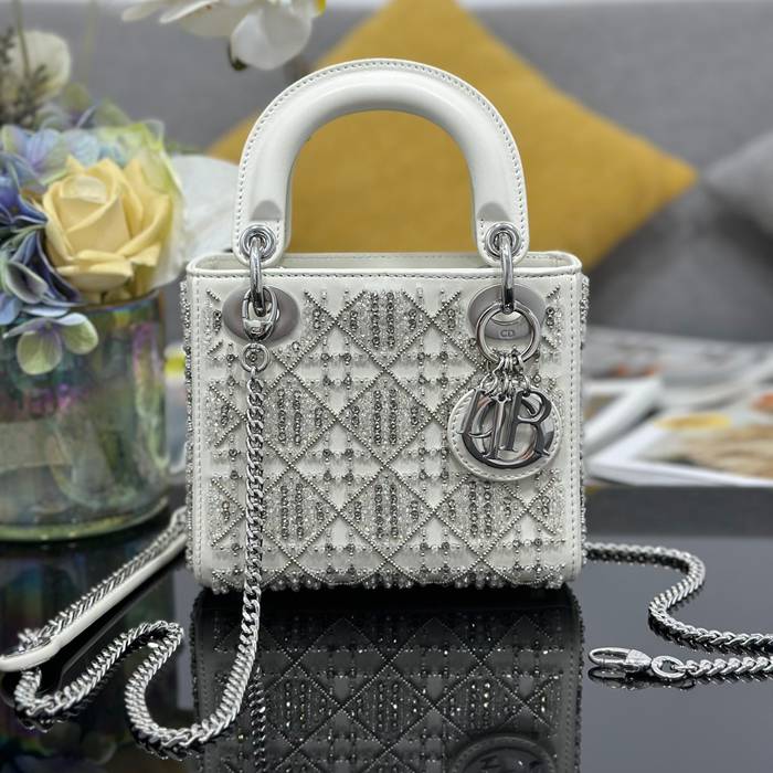 ディオール ハンドバッグ レディディオール 17×15×7cm