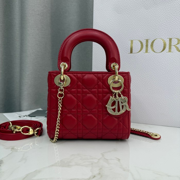 ディオール ハンドバッグ レディディオール 17×15×7cm