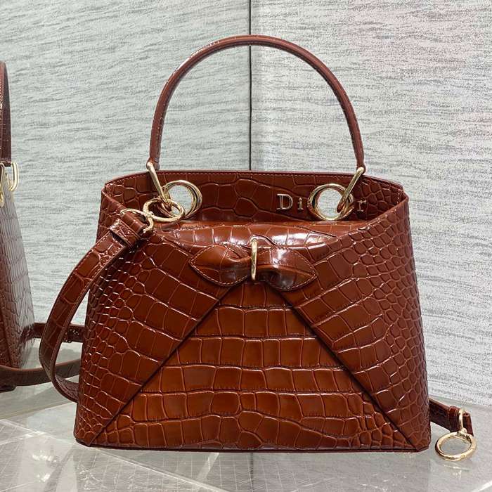 ディオール ハンドバッグ リボン 28×10×22cm