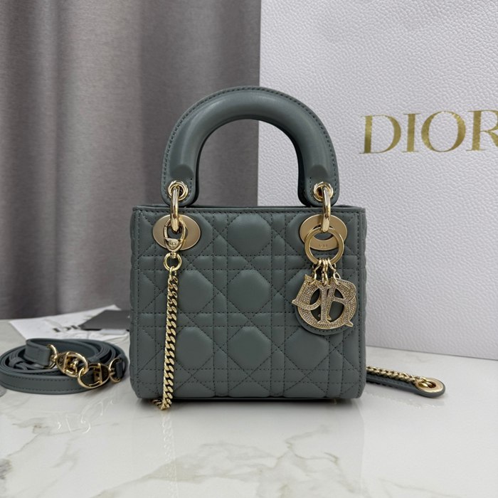 ディオール ハンドバッグ レディディオール 17×15×7cm