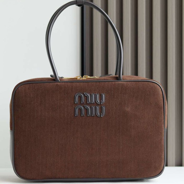 MIUMIU トートバッグ コーデュロイ 34×23×12cm