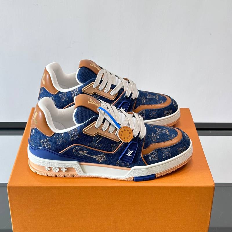 LV メンズ スニーカー トレーナー デニム 38-45