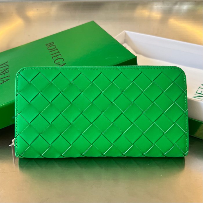 BOTTEGA VENETA イントレチャート ロングウォレット メンズ 19×10×2cm
