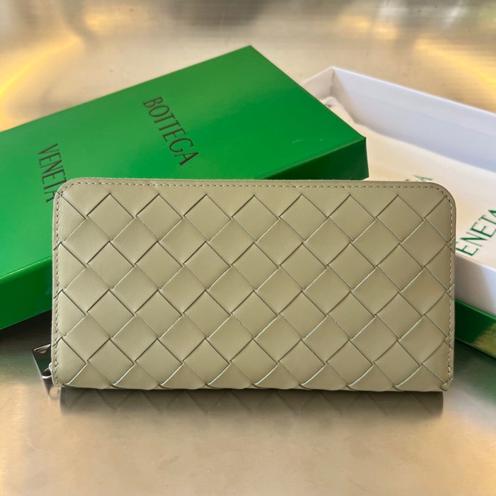 BOTTEGA VENETA イントレチャート ロングウォレット メンズ 19×10×2cm