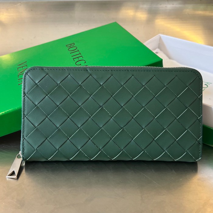 BOTTEGA VENETA イントレチャート ロングウォレット メンズ 19×10×2cm