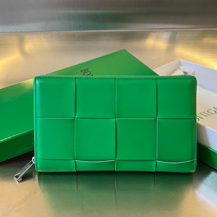 BOTTEGA VENETA イントレチャート ロングウォレット メンズ 19×11.4×2cm