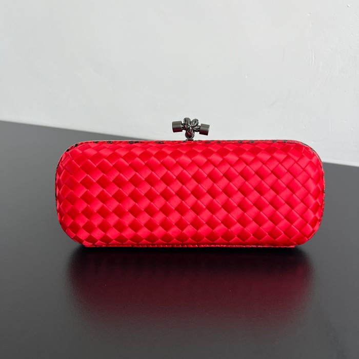 BOTTEGA VENETA ノット シルク編み クラッチバッグ レディース 25×10×5cm