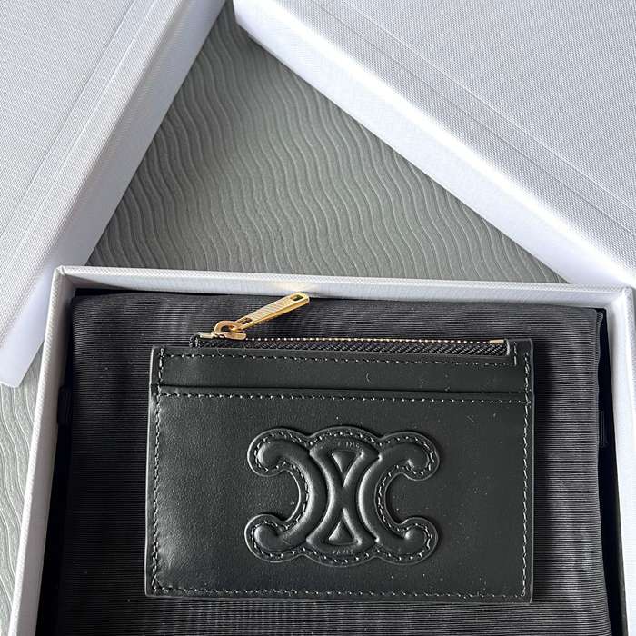 CELINE ジッピーカードケース カーフレザー レディース 11×7.5×2cm