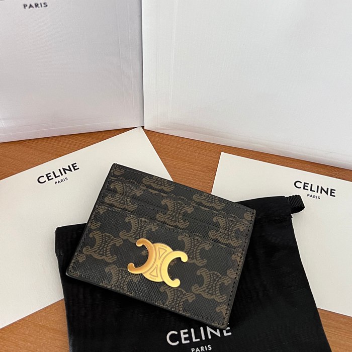 CELINE トリオンフ カードケース トリオンフ キャンバス レディース 11×8cm