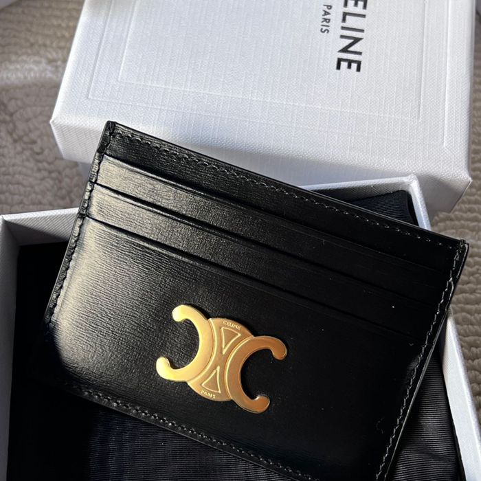 CELINE トリオンフ カードケース カーフレザー レディース 11×8cm