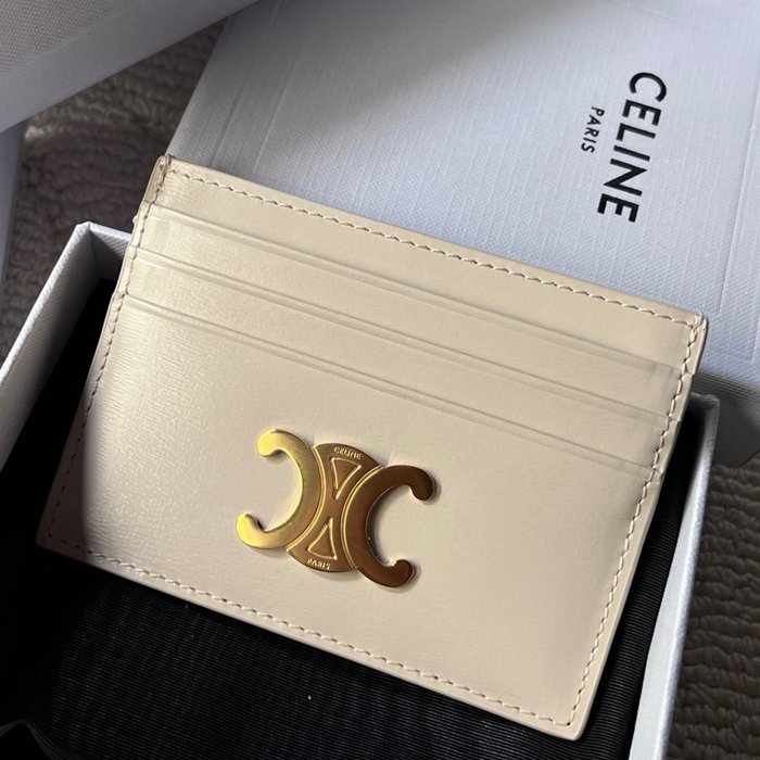 CELINE トリオンフ カードケース カーフレザー レディース 11×8cm