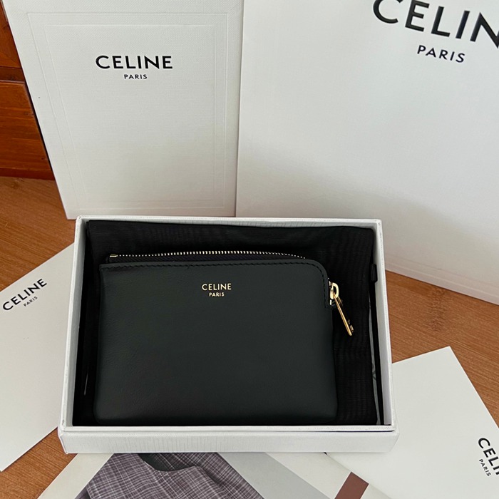 CELINE トリオンフ コインケース カーフレザー レディース 13×9×1cm