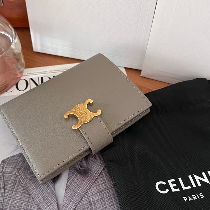 CELINE ヴィクトワール ウォレット カーフレザー レディース 14×11×2cm
