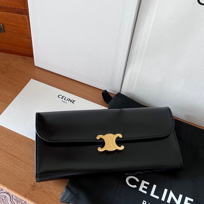 CELINE トリオンフ ロングウォレット カーフレザー レディース 19×10×3cm