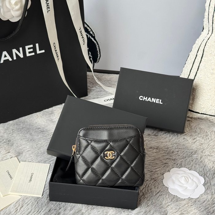CHANEL コインパース ラムスキン レディース 11×9.5×1.5cm