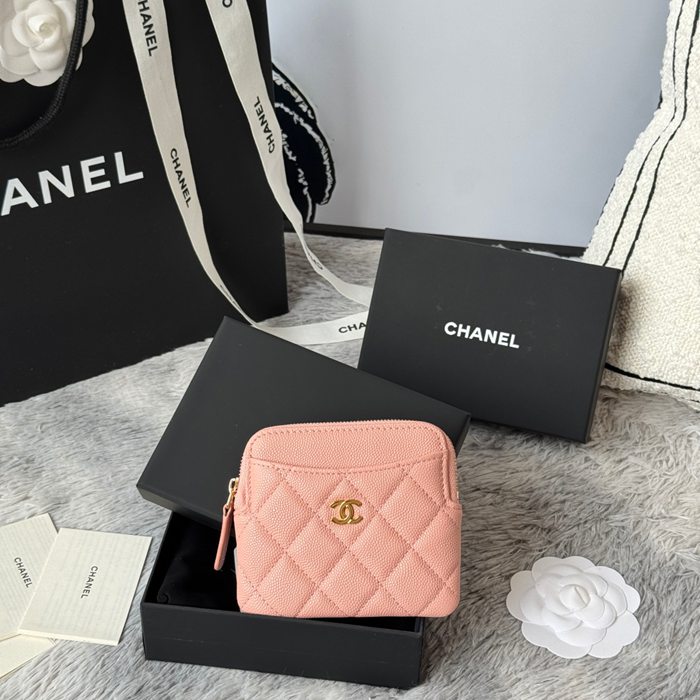 CHANEL コインパース カーフレザー レディース 11×9.5×1.5cm