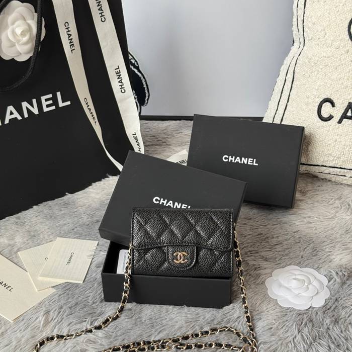 CHANEL ウエストバッグ カーフレザー レディース 11×7.5×2cm