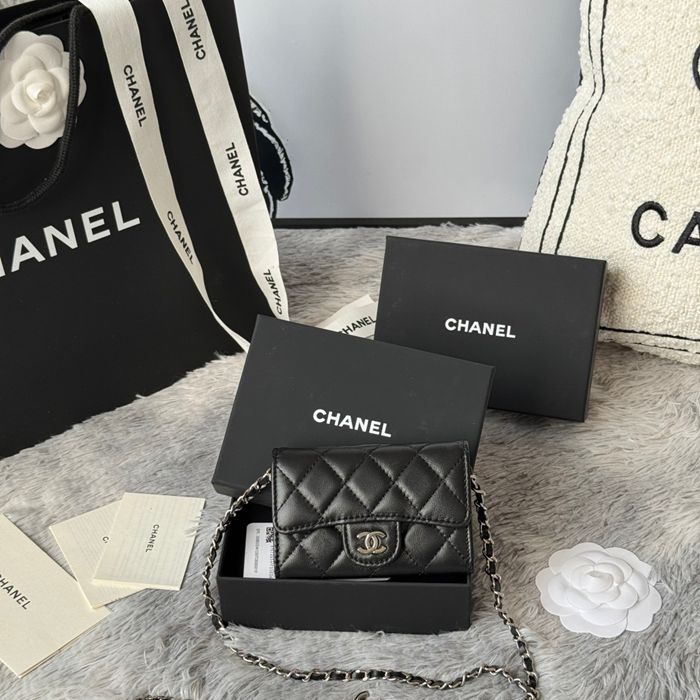 CHANEL ウエストバッグ ラムスキン レディース 11×7.5×2cm