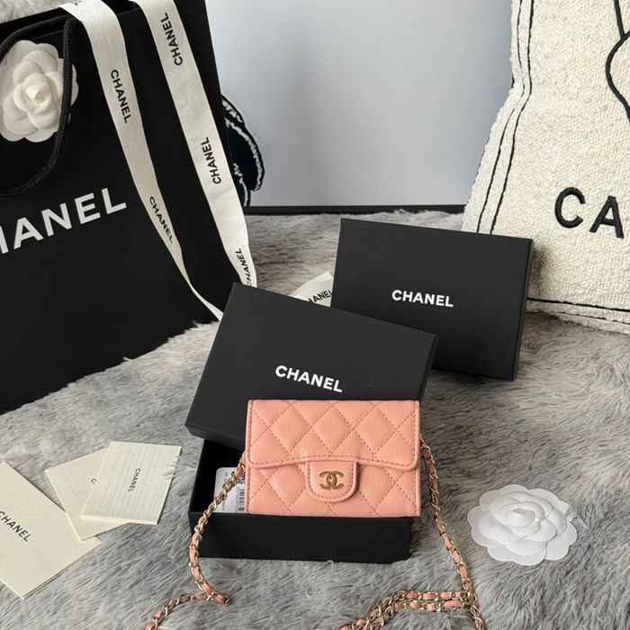 CHANEL ウエストバッグ カーフレザー レディース 11×7.5×2cm
