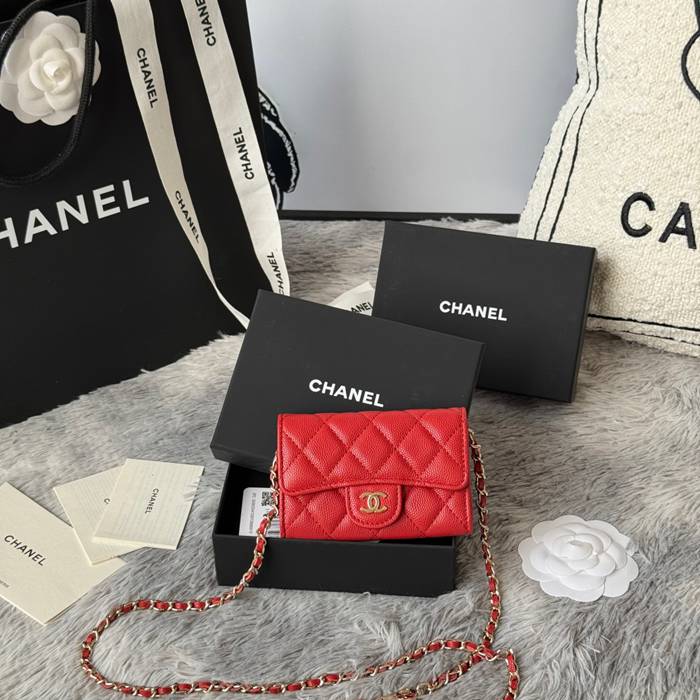 CHANEL ウエストバッグ カーフレザー レディース 11×7.5×2cm