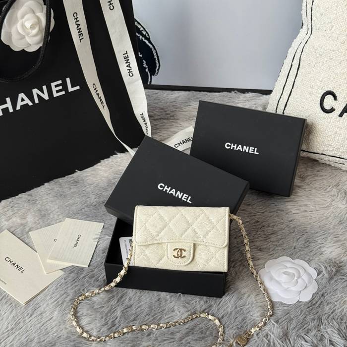 CHANEL ウエストバッグ カーフレザー レディース 11×7.5×2cm
