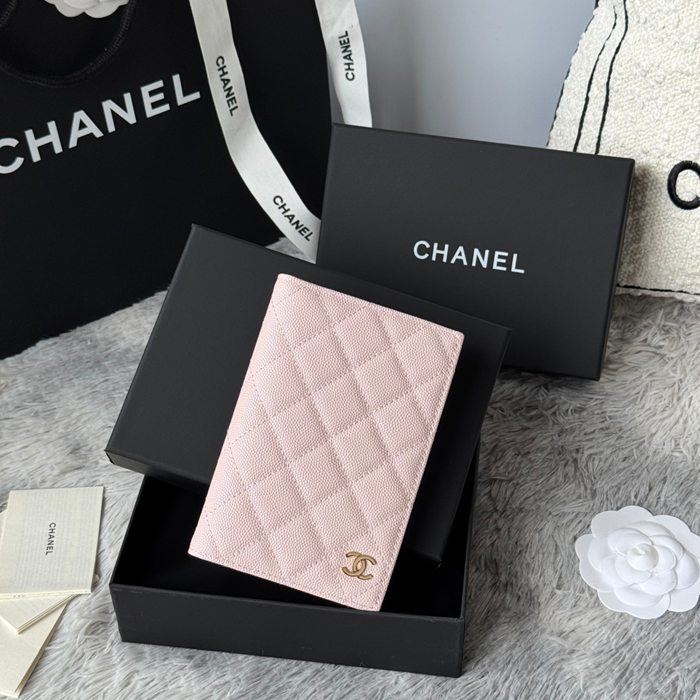 CHANEL パスポートケース カーフレザー ユニセックス 14.5×10.5×2cm