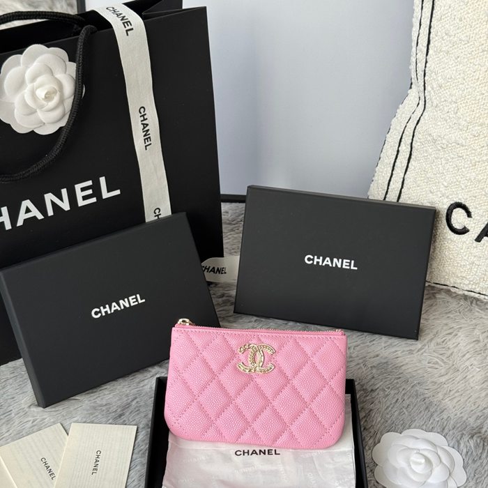 CHANEL カードケース カーフレザー レディース 11×7.5cm