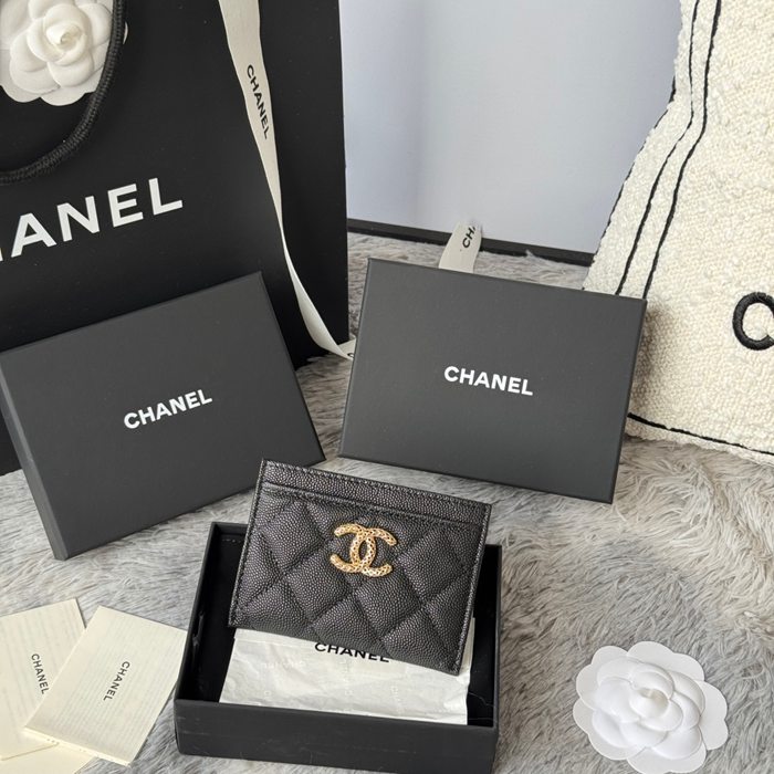 CHANEL カードケース カーフレザー レディース 10×19.5×2.5cm